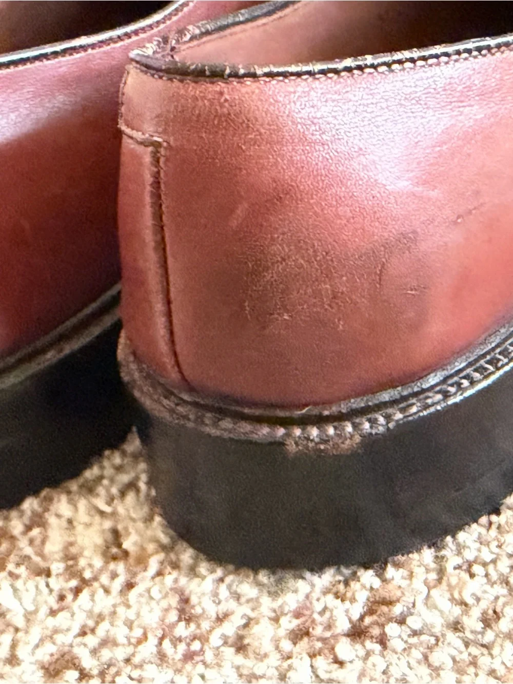 Allen Edmonds Brentwood Oxford burgundy Formal Shoes Size 11 AAA